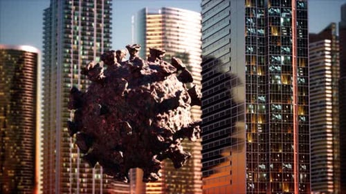 Empty City Caused By Quarantine As a Result of Coronavirus Infection