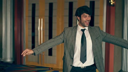 A Man Dancing with Joy and Fun
