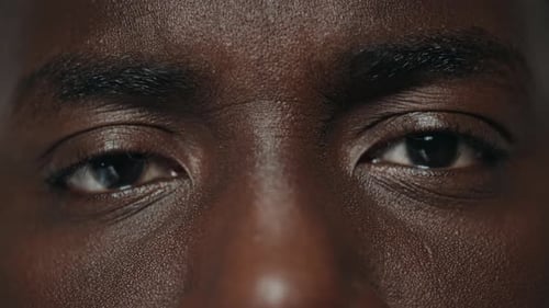 Extreme Close Up of a Young Adult's Eyes