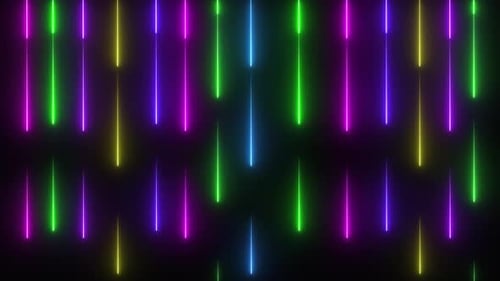 Neonlichter Drops abstrakte bunte Hintergrundvideo 4K