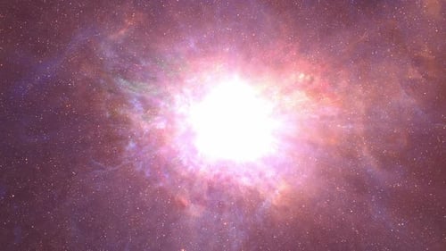 Bright Cosmic Star Explosion Background Animation