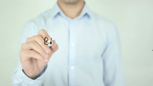 Writing 'Black Friday' on Glass Surface