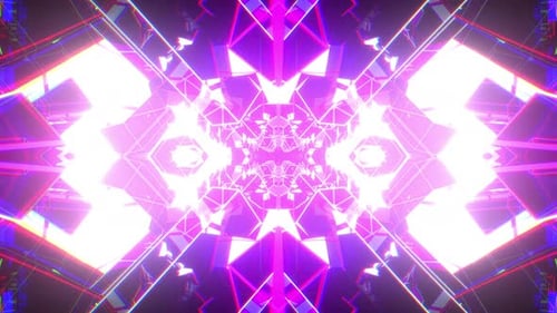 4k Neon-Cybertunnel