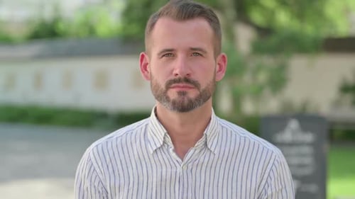 Close Up of Man Looking at Camera