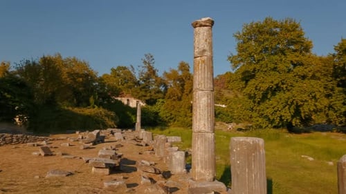 Ágora antigua, Limenas, Thassos, Grecia