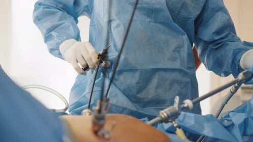 Operation Using Laparoscopic Equipment