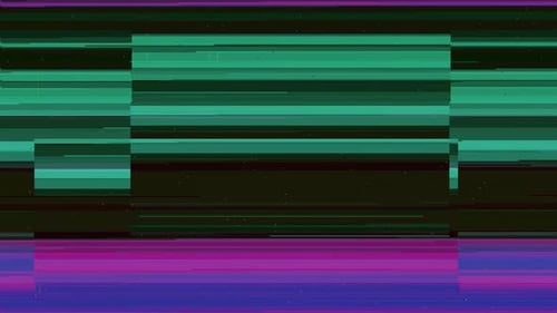 Abstract Glitch Digital Noise Effect Background Loop