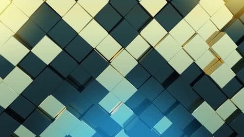 Abstract Geometric Cubes Pulsating Background Loop