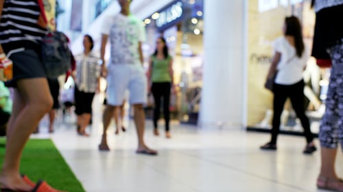 Crowd in Shopping Mall 01