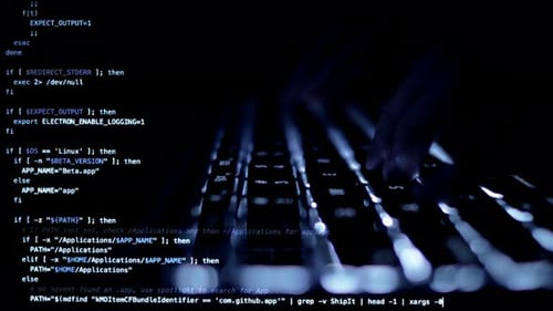 Código de digitação do programador