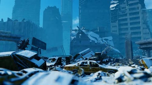 Big City Destroyed By War