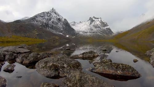 Grizzly Lake in Tombstone Territorial Park Yukon Canada