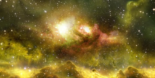 Flight Through The Stars In Space