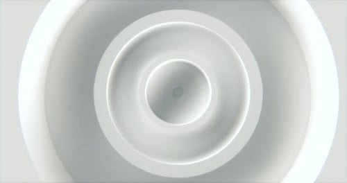 Boucle en forme de cercles blancs - 4K