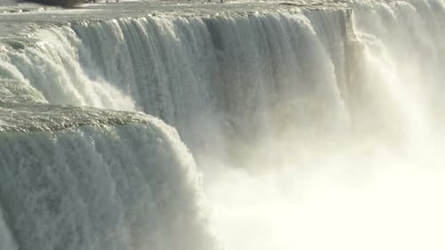 The misty waterfall