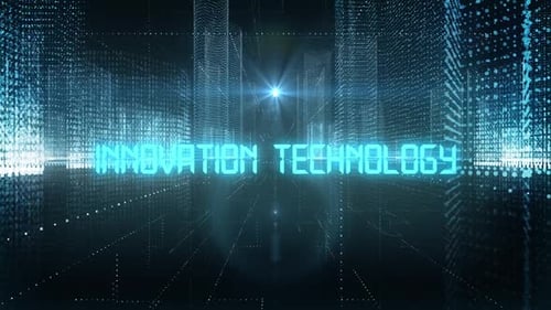 Skyscrapers Digital City Tech Word Innovation Technology