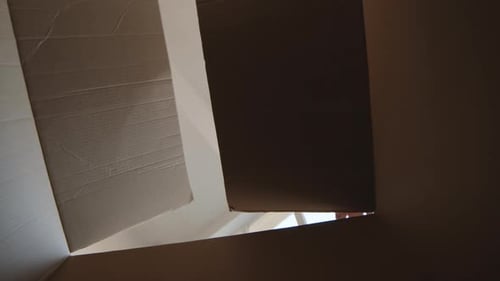 Woman and Girl Opening Box at Christmas