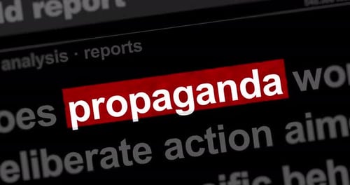 Schlagzeilen Titel Medien mit Propaganda