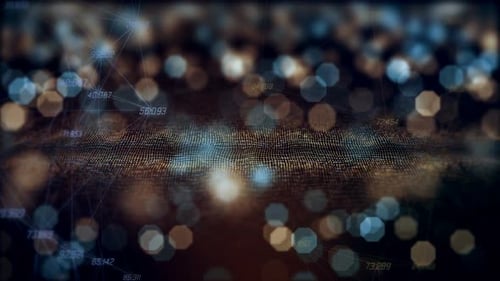 Dados digitais de bokeh