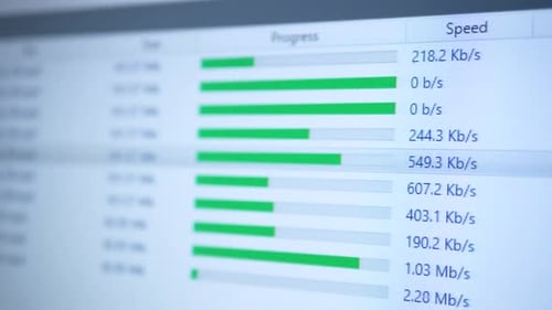 Download Process Bar on Screen