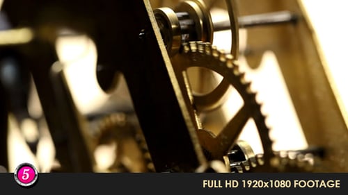 Rotating Clock Gears