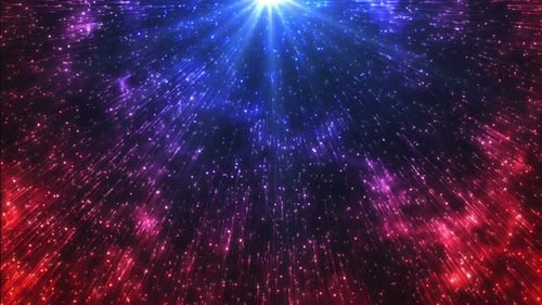 Futuristic Abstract Light Particles Rays Background