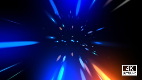 Futuristic Light Speed Tunnel Intro Logo Reveal