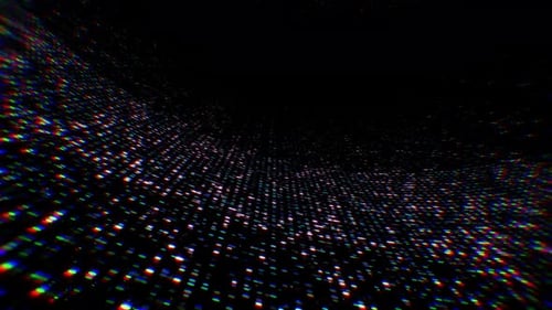 Dynamic Glitch Pixel Grid Background Animation