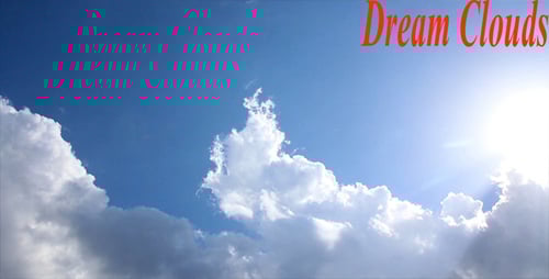 Fluffy Clouds in Bright Blue Daytime Sky