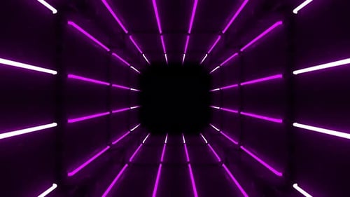 Pink Abstract Tunnel