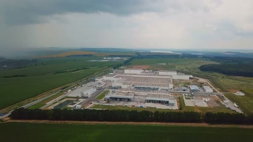 Large Modern Industrial Complex
