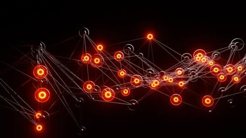 Abstract Orange Plexus Background