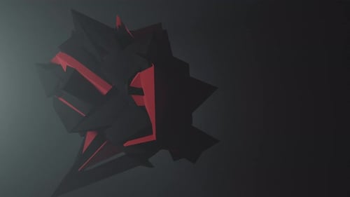 Dark Abstract Geometric Logo Reveal Intro