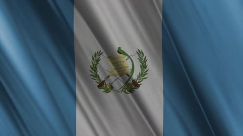 Realistic Waving Guatemala National Flag Loop