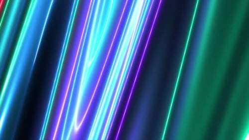 Dynamic Abstract Glowing Neon Lines Seamless Background Loop