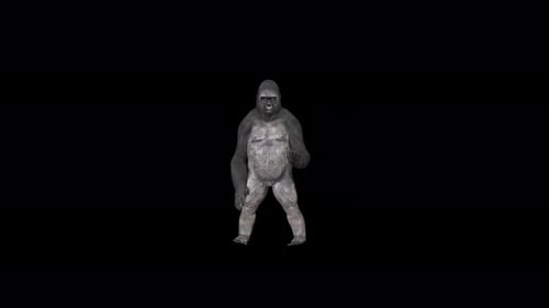 4K Gorilla-Roboter-Tanz