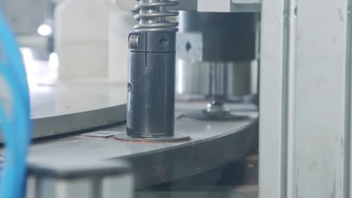Advanced robotic machine manufacturing parts in an automated assembly line