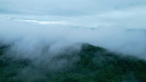 4K Aerial Drone shot flying over beautiful mountain ridge.