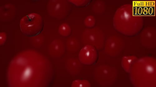 Rote Äpfel Hintergrund Loops Pack V1