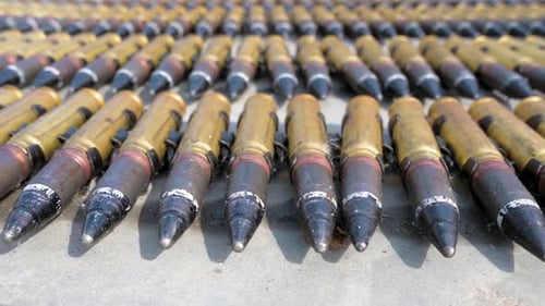 Tape of Largecaliber Aviation Cartridges