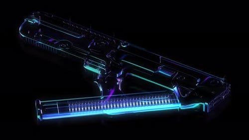 Arma digital Cyberpunk Skyfi HUD