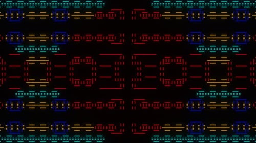 Schimmernde Pixel-Mosaik-VJ-Schleife