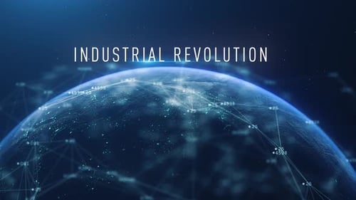 Industrial Revolution Digital Global Network Connection