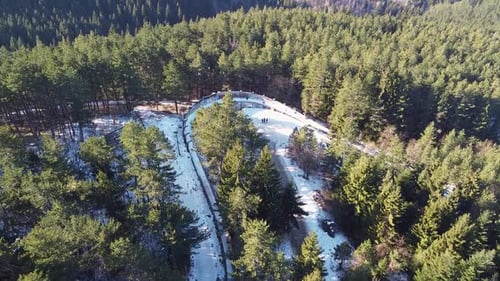 Pista olímpica abandonada para Bob y trineo en Sarajevo