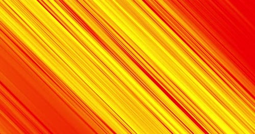 Yellow light trails moving against orange background