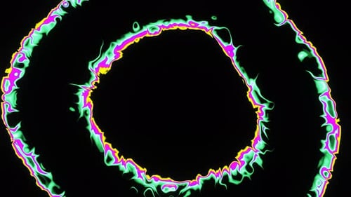 An Abstract Looped Endless Background of Bright Circles