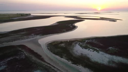 Unusual Islands on a Beautiful Lake