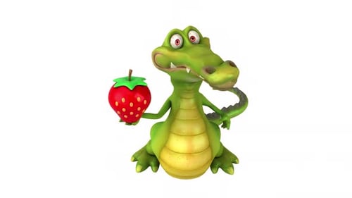 Lustiges Krokodil - 3D-Animation