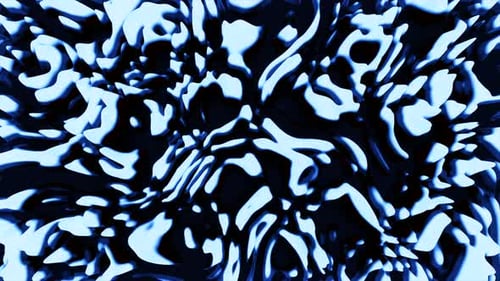 Abstract Blue Fluid Wave Motion Background