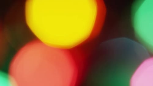 Vibrant Bokeh Lights Abstract Background